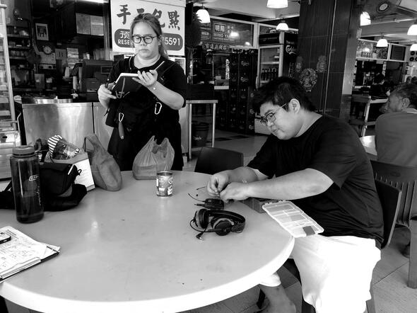 Talented Grace and Lijie at work