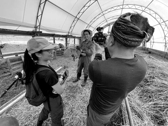 Interview in the barn Interview in the barn
